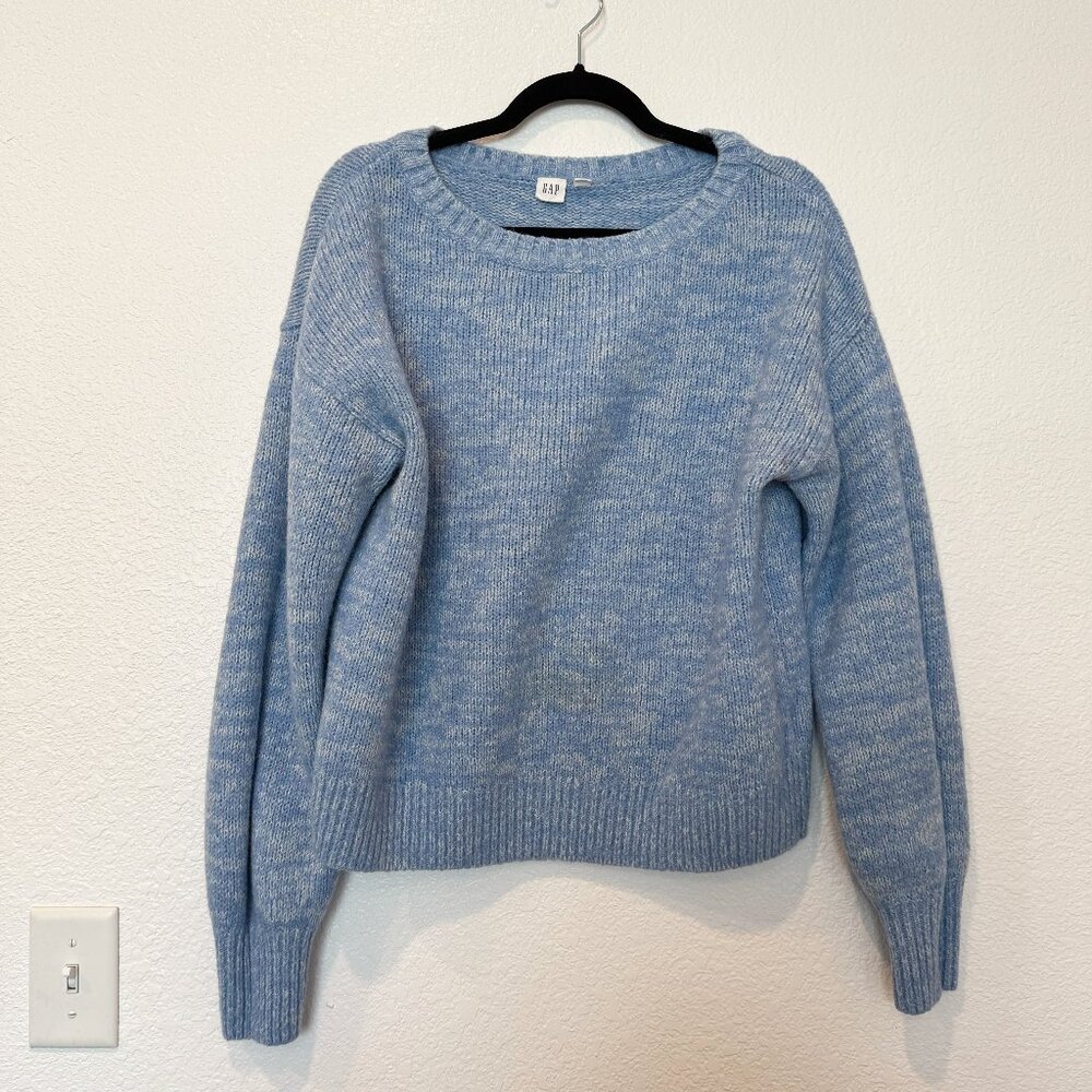 Gap Light Blue Knitted Sweater Size L Tall